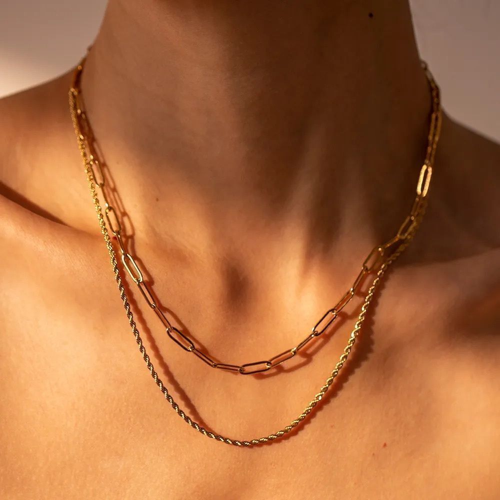 Double Layer Chocker Necklace - Picture 8 of 8